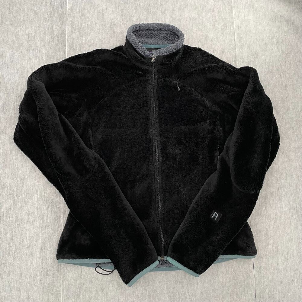 Patagonia Jacket Womens Medium Black Polartec Regulator Fleece Full Zip Ladies M